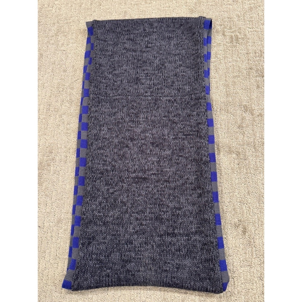 Lululemon Striped Knit Infinity Scarf Grey Blue (U)